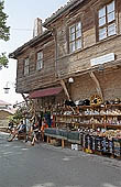 Nessebar - vernacular architecture of wooden houses of the typical Black Sea style 